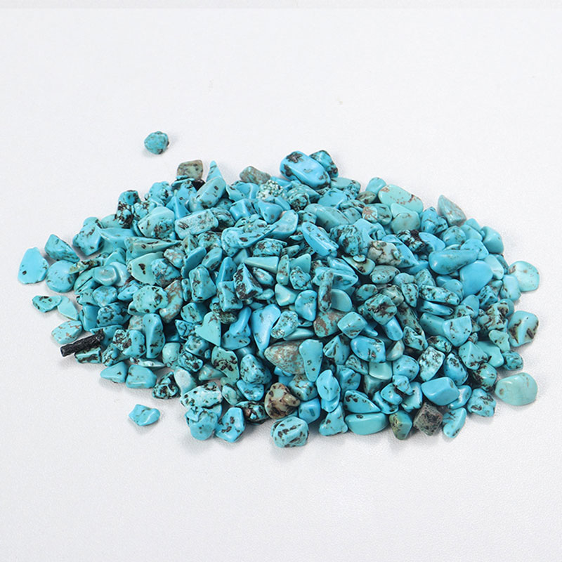 Polished natural stones Turquoise 5-7mm 100g