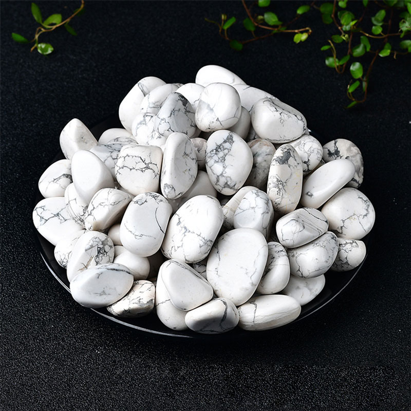 Polished natural stones White crystal polishing 2-3cm/100g-AR010363