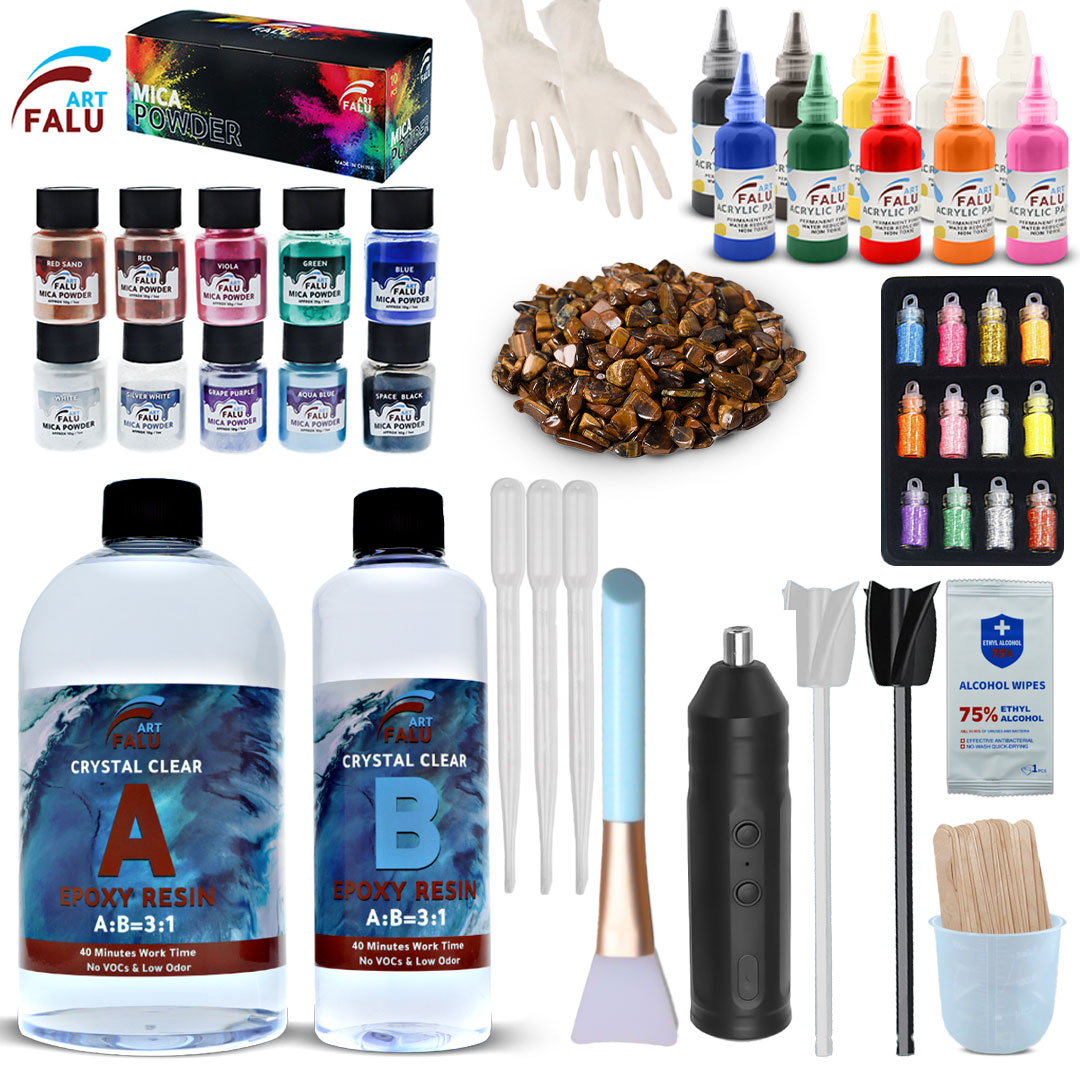 RESIN ART SET FALU ART 6  IN 1