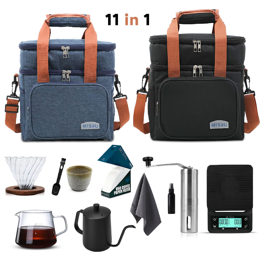 Coffee set for v60 drip coffee 11-in-1 with bag from mibru