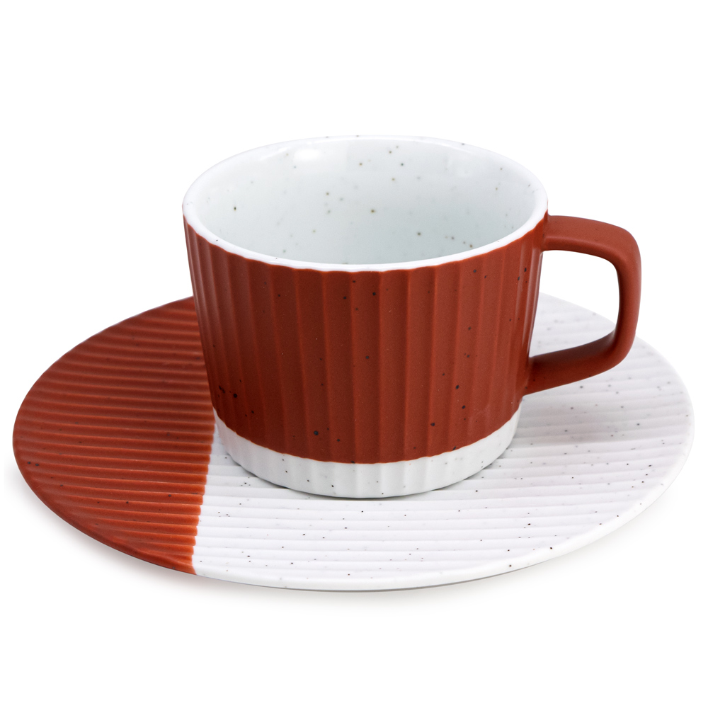 Coffee ceramic cup f-38 red 195ml