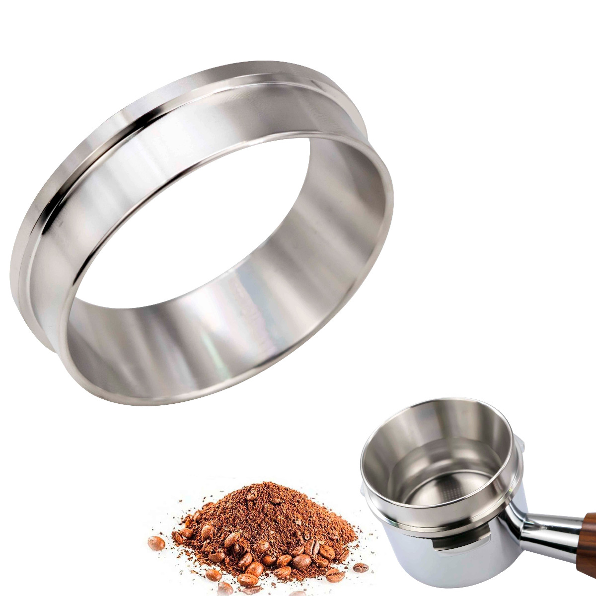 Coffee funnel ring stainless steel 53mm 54mm