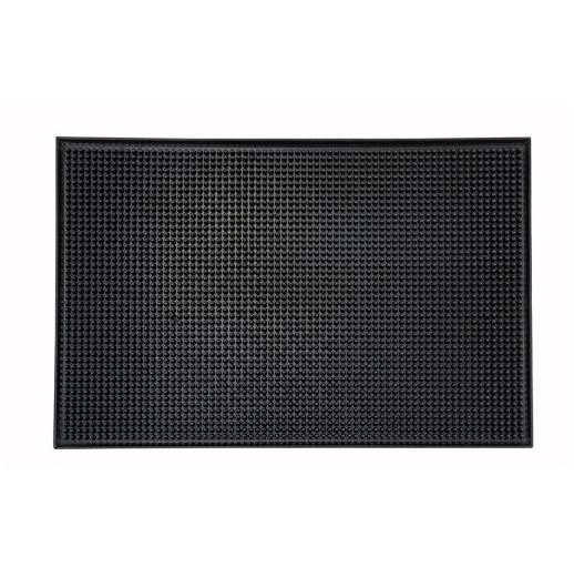 Coffee rubber service mat 30*15 black