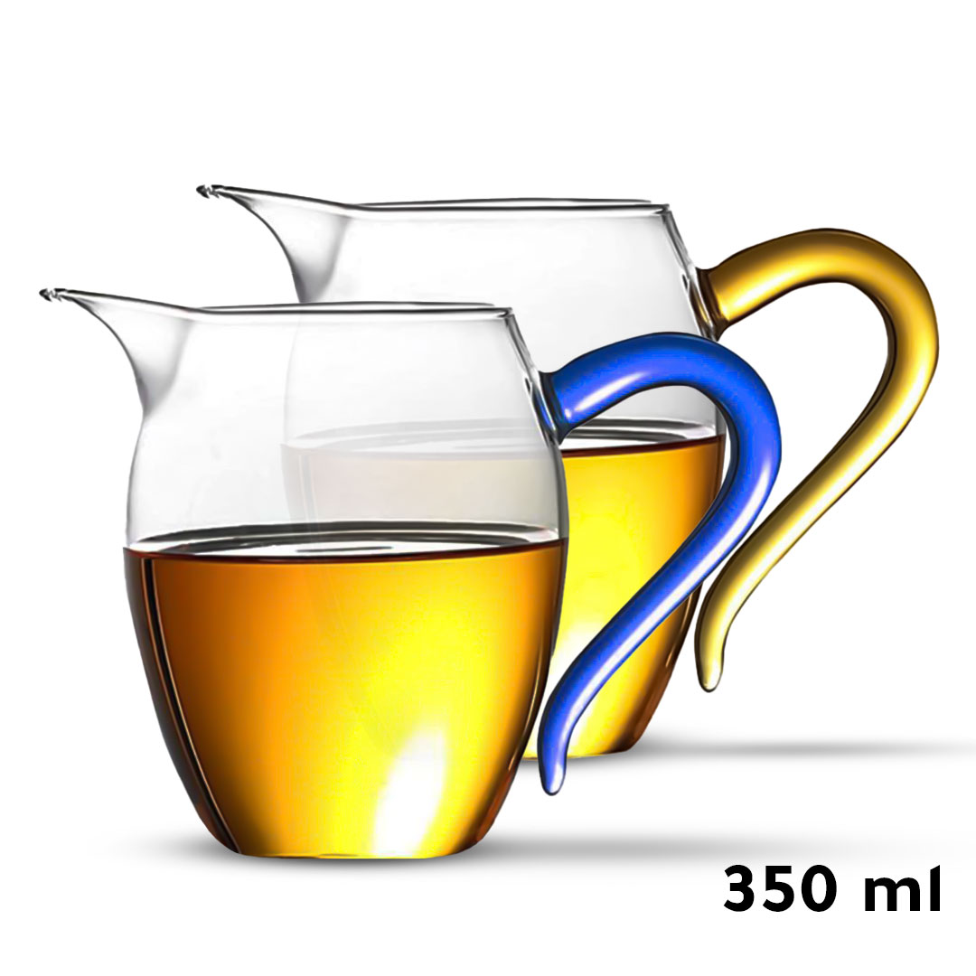 Coffee and tea glass server jug 350ml multi-color 