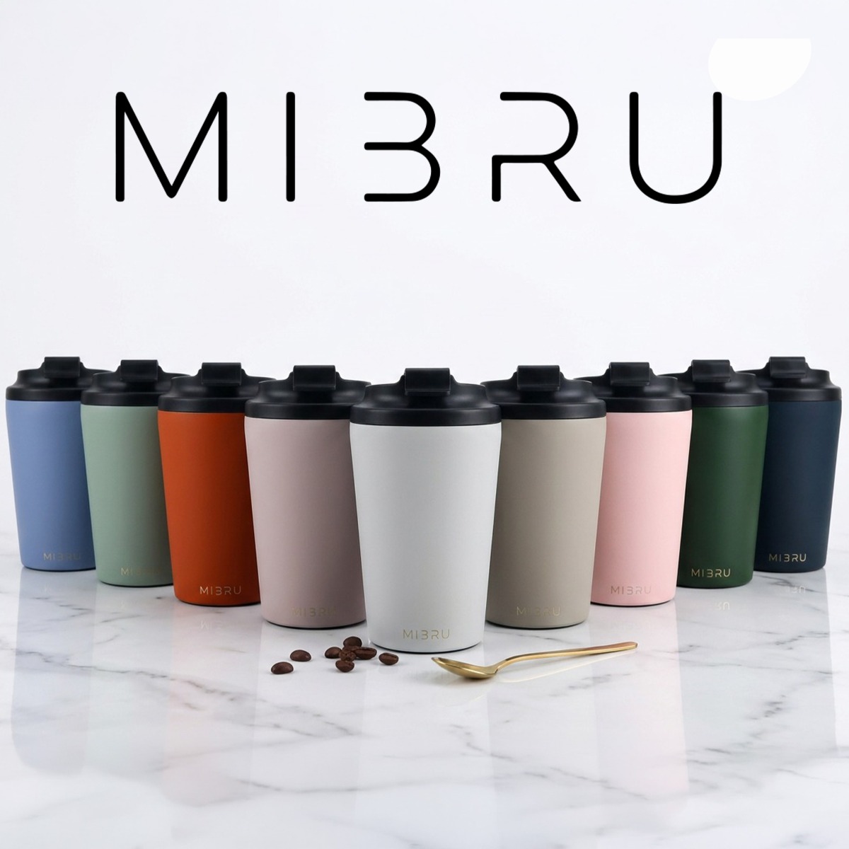 كوب ميبرو بداخل مطلي بالسيراميك مقاس 12OZ 