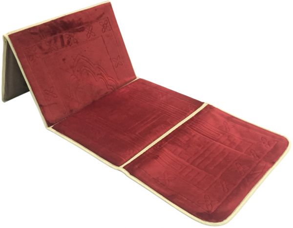 PRAYER MATT WITH HOLDER RED