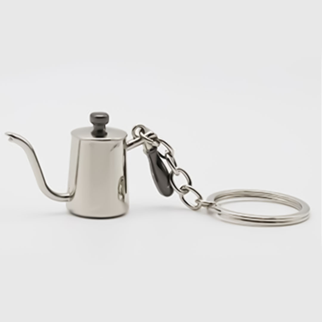 Coffee keychain drip pot
