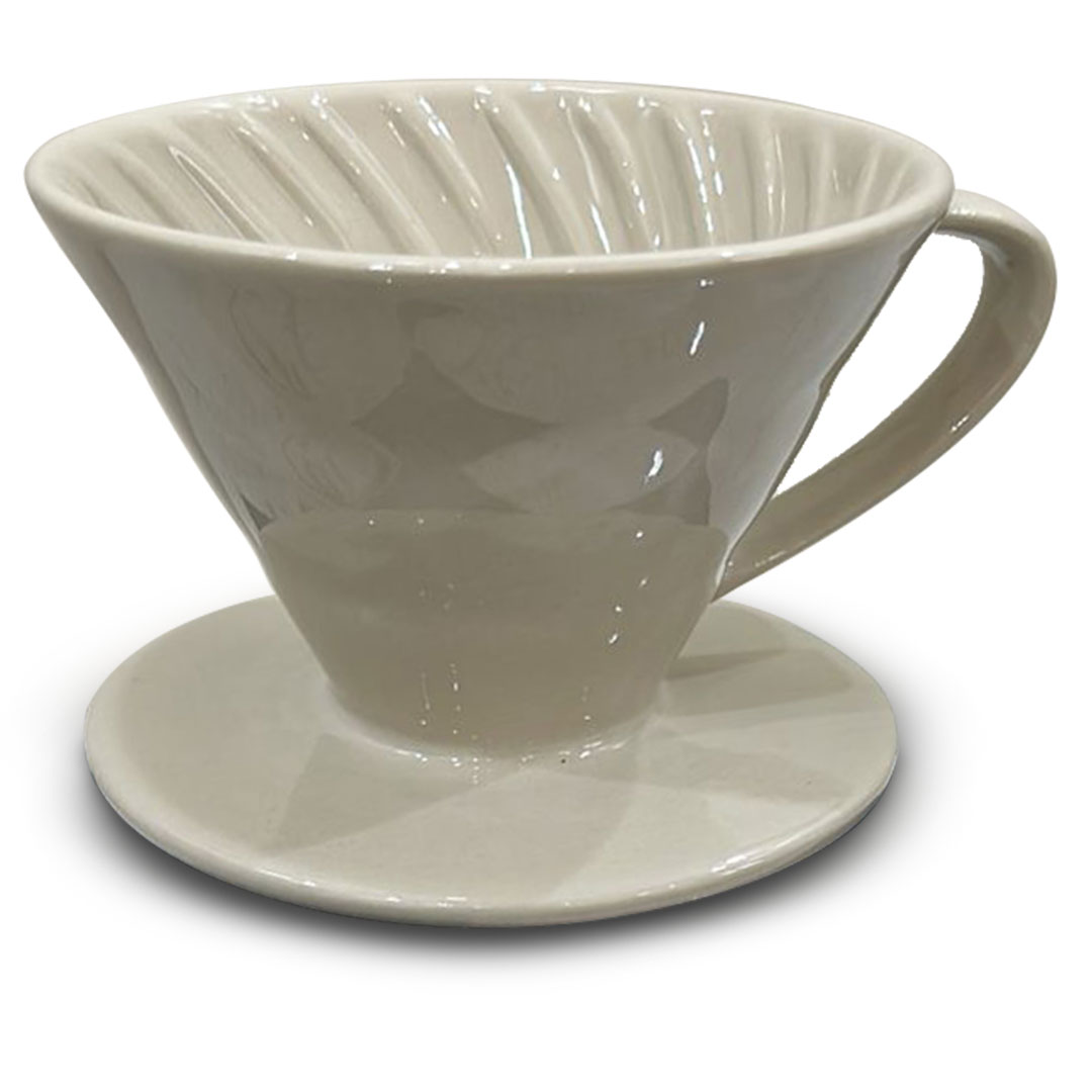 Coffee ceramic dripper v01 1-2 cups white