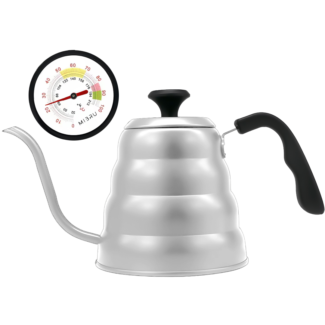 Coffee drip pot w/ thermometer lid 1200ml-KR010388