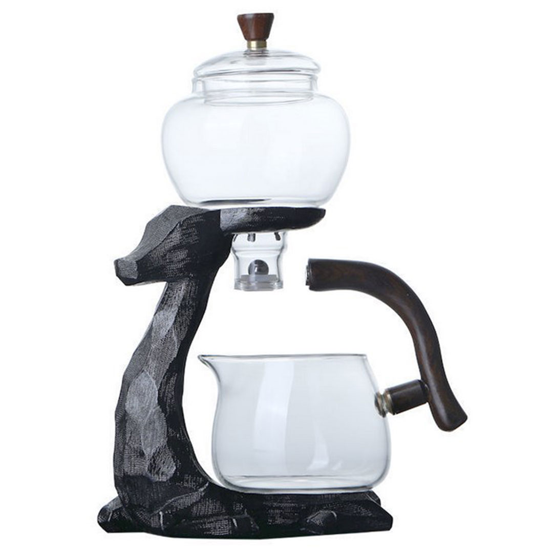 Coffee tea herbal drinks glass dispenser deer shape