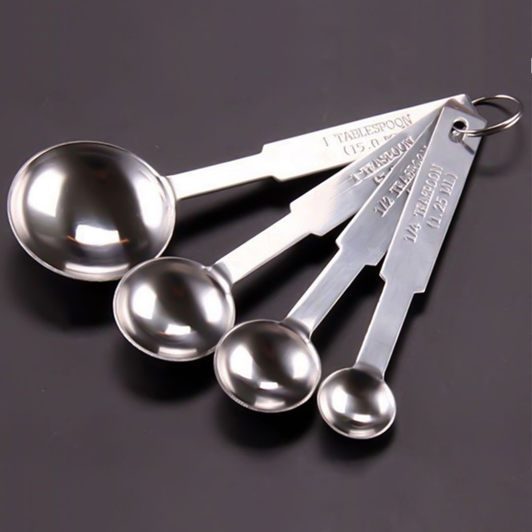 Measuring spoon set stainless steel