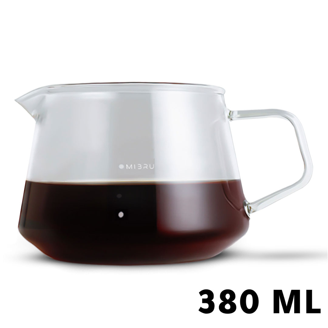 Coffee glass server jug 380 ml
