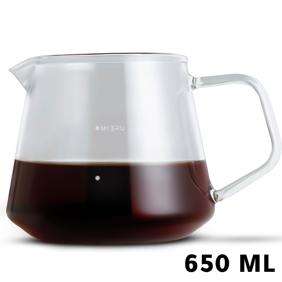 Coffee glass server jug 650ml