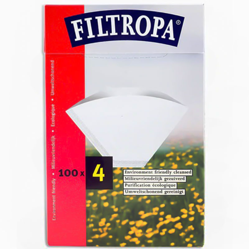 COFFEE FILTER FILTROPA WHITE SIZE 4-KR012288