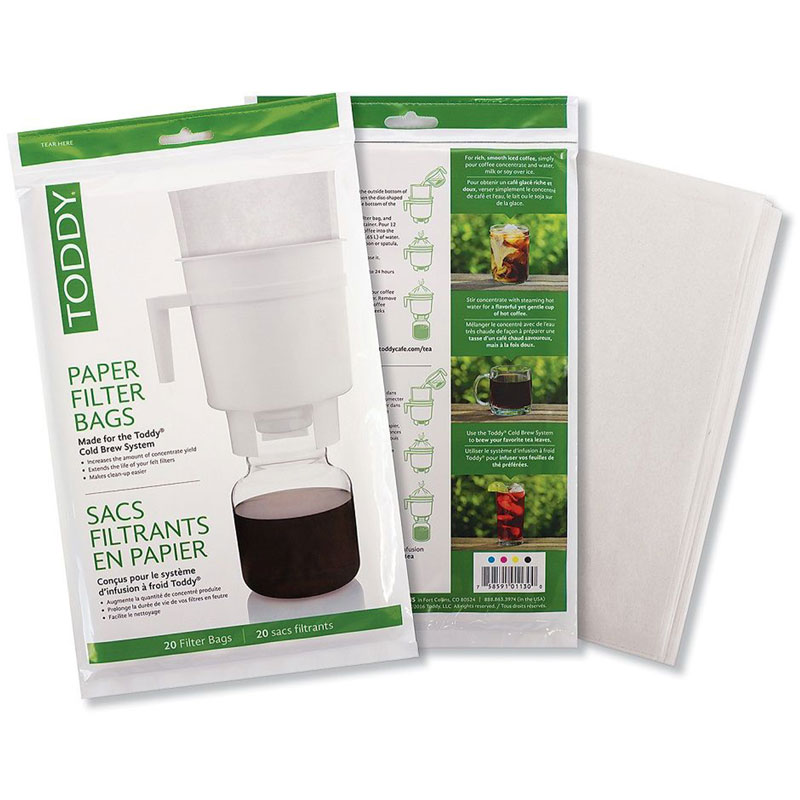 TODDY COLD BREW SYSTEM PAPER FILTER BAGS-KR012301