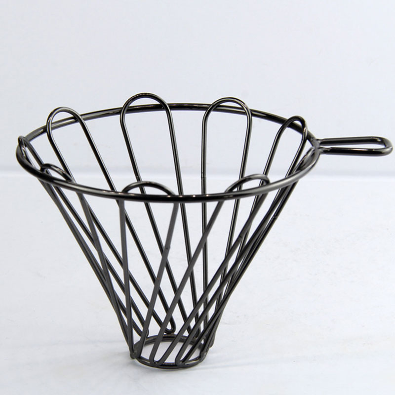 قمع تقطير قهوة معدني لون اسود cd-28-KR012415