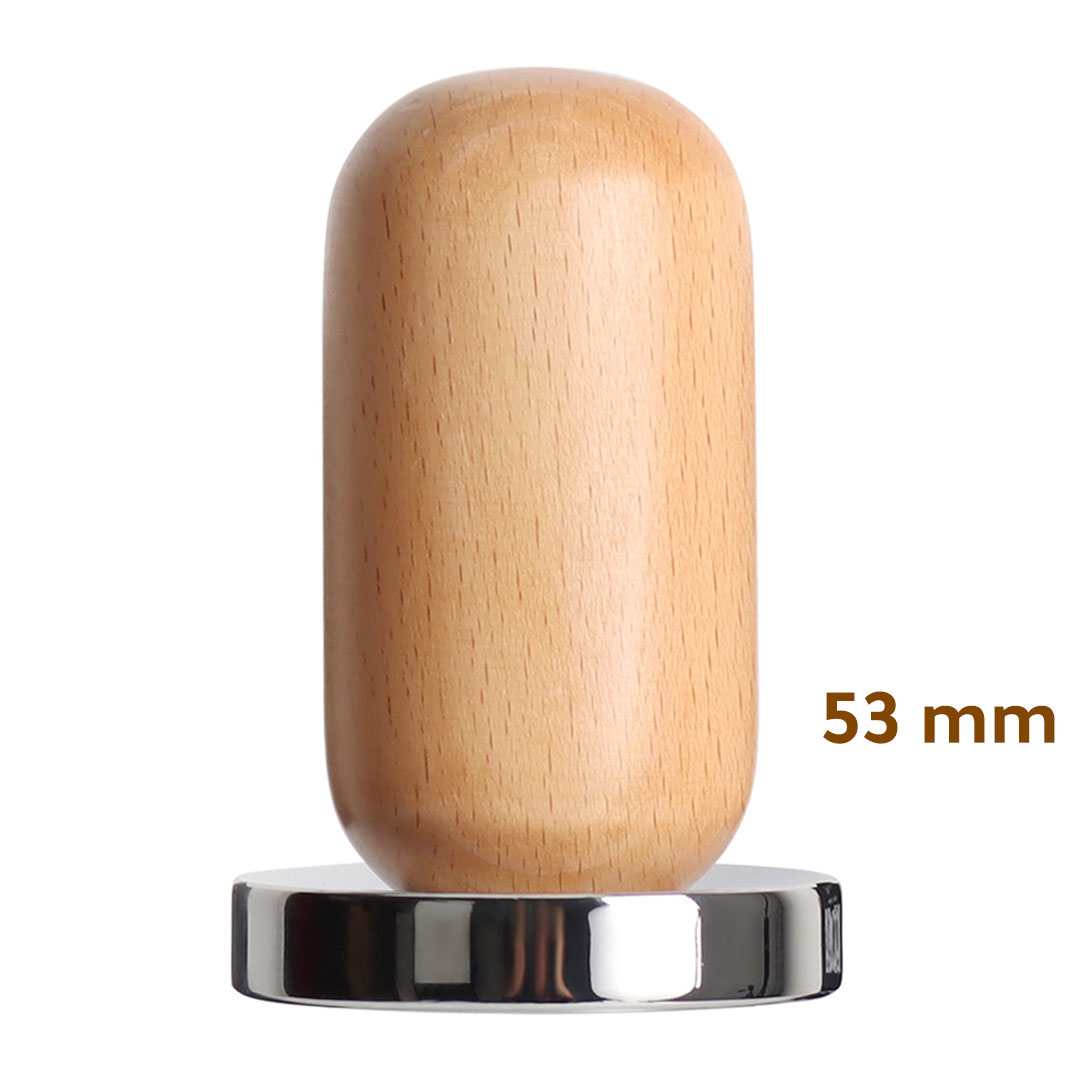  Coffee tamper thick wooden 53mm-KR012483