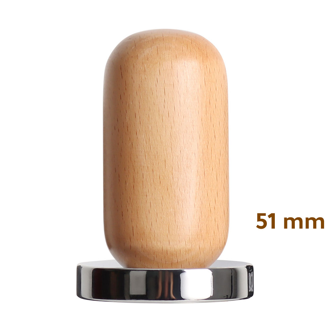 Coffee tamper thick wooden 51mm-KR012482