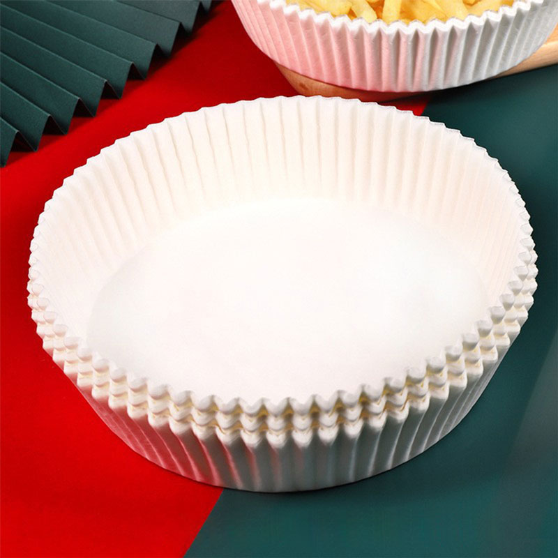 Air fryer paper food plate liner white-KR012527