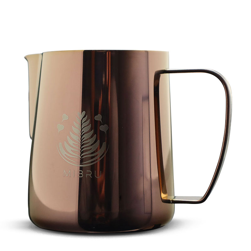 Coffee milk froathing pitcher 400ml rose gold from MIBRU