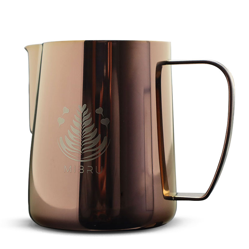 Coffee milk froathing pitcher 600ml rose gold from MIBRU