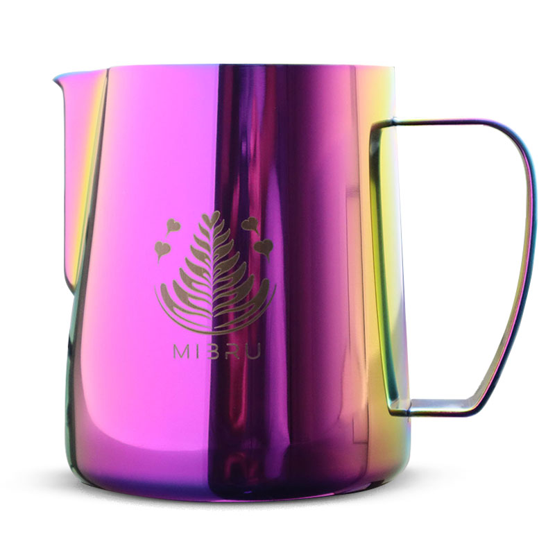 Coffee milk froathing pitcher 600ml pink from MIBRU