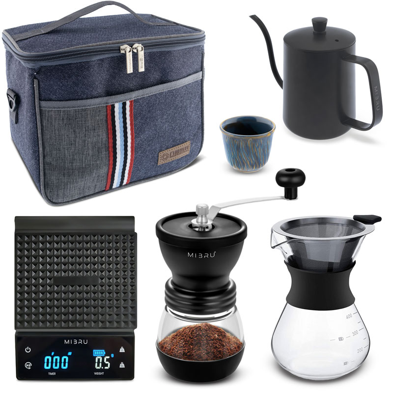 Coffee quick reusable drip set 7 in 1 v2-KR012577