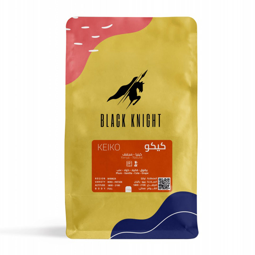 COFFEE BEAN BLACK KNIGHT KIKO KENYA 250G-KR012586