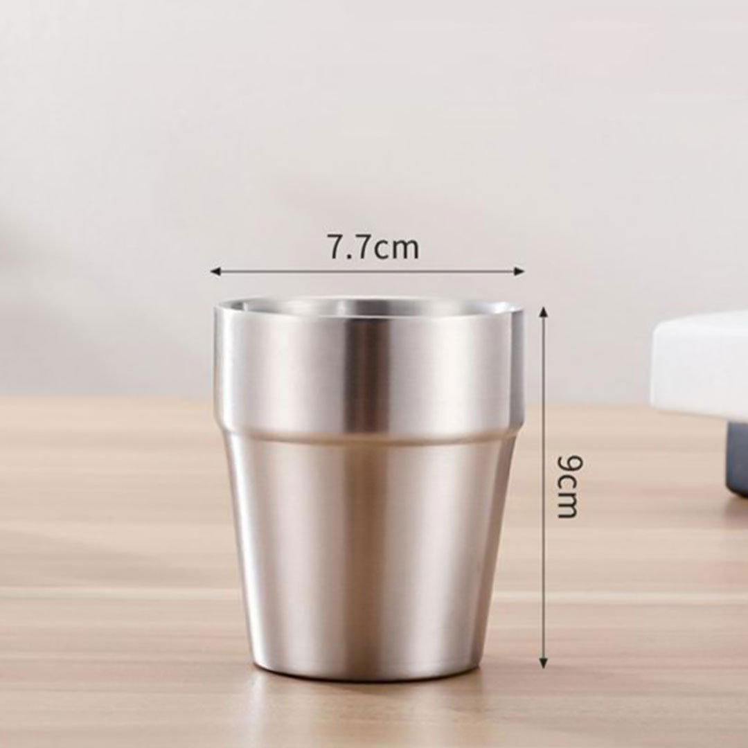 Coffee cup vacuum stainless steel 260ml-KR012639