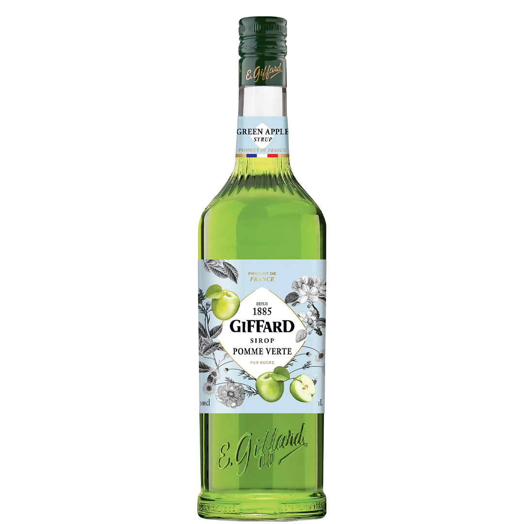 GIFFARD SYRUP GREEN APPLE 1L-KR012695