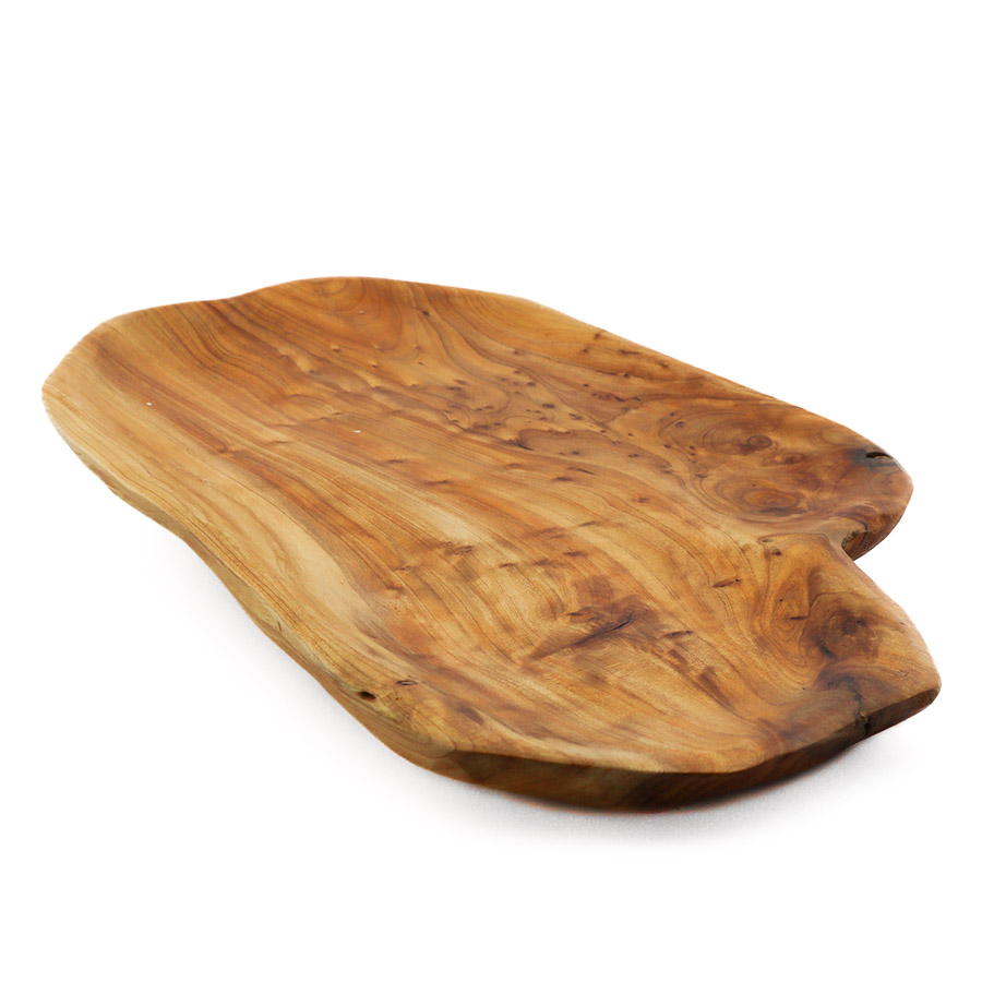 Coffee olive wood serving tray 40x27
