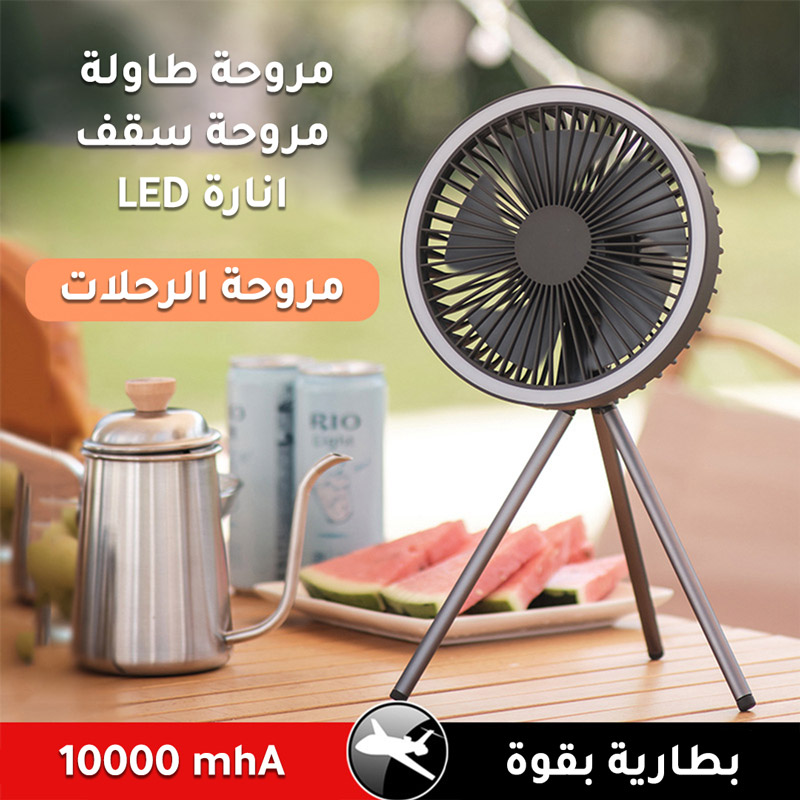 Rechargable multi-function mini fan with LED light G-864