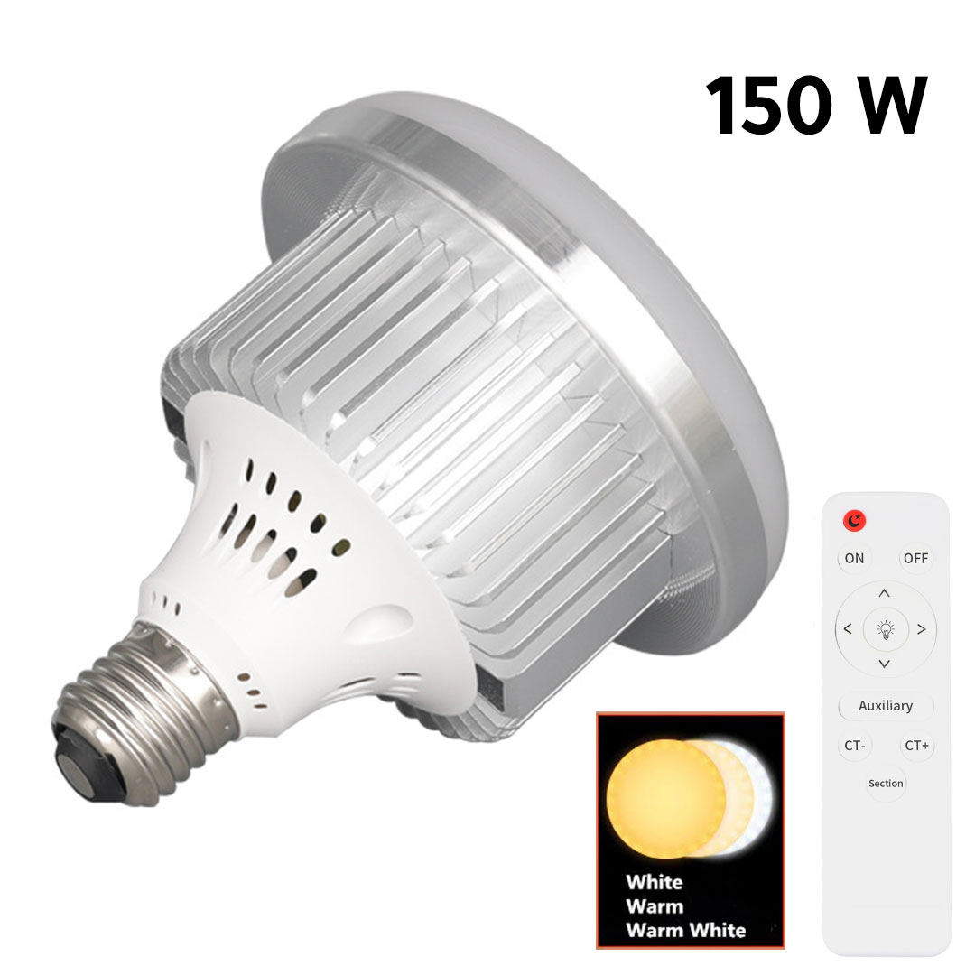 Photography 150W LED bulb with remote