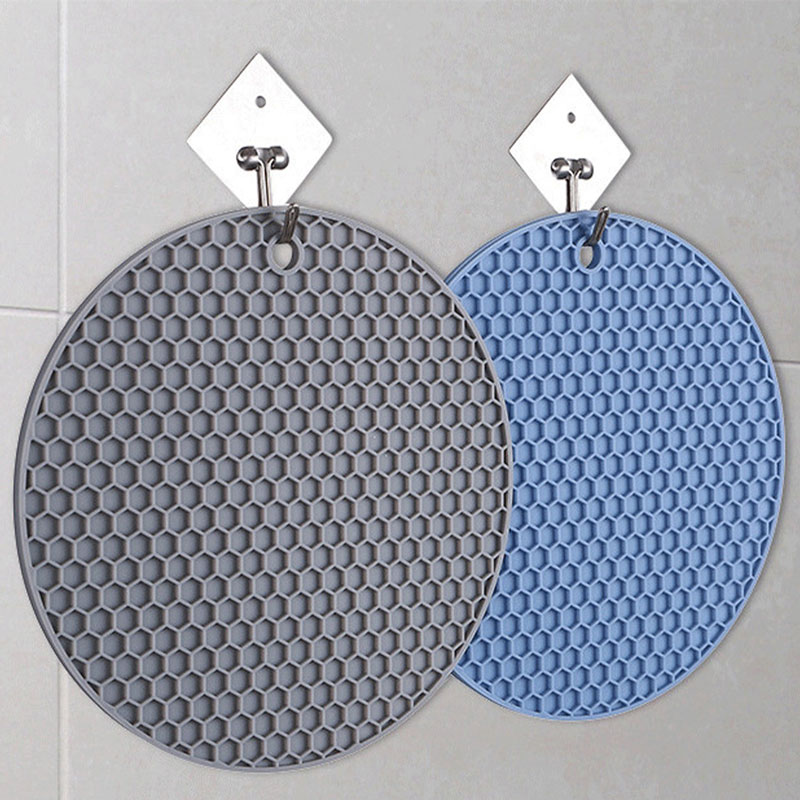 Rubber mat round multi-color