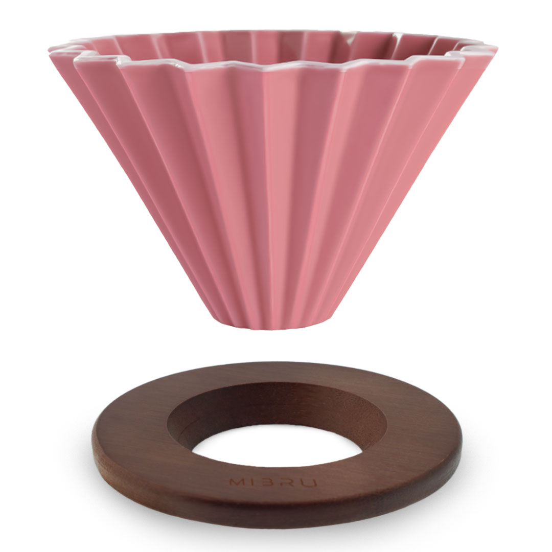 Coffee ciramic dripper zigzag v01 1-2 cups pink