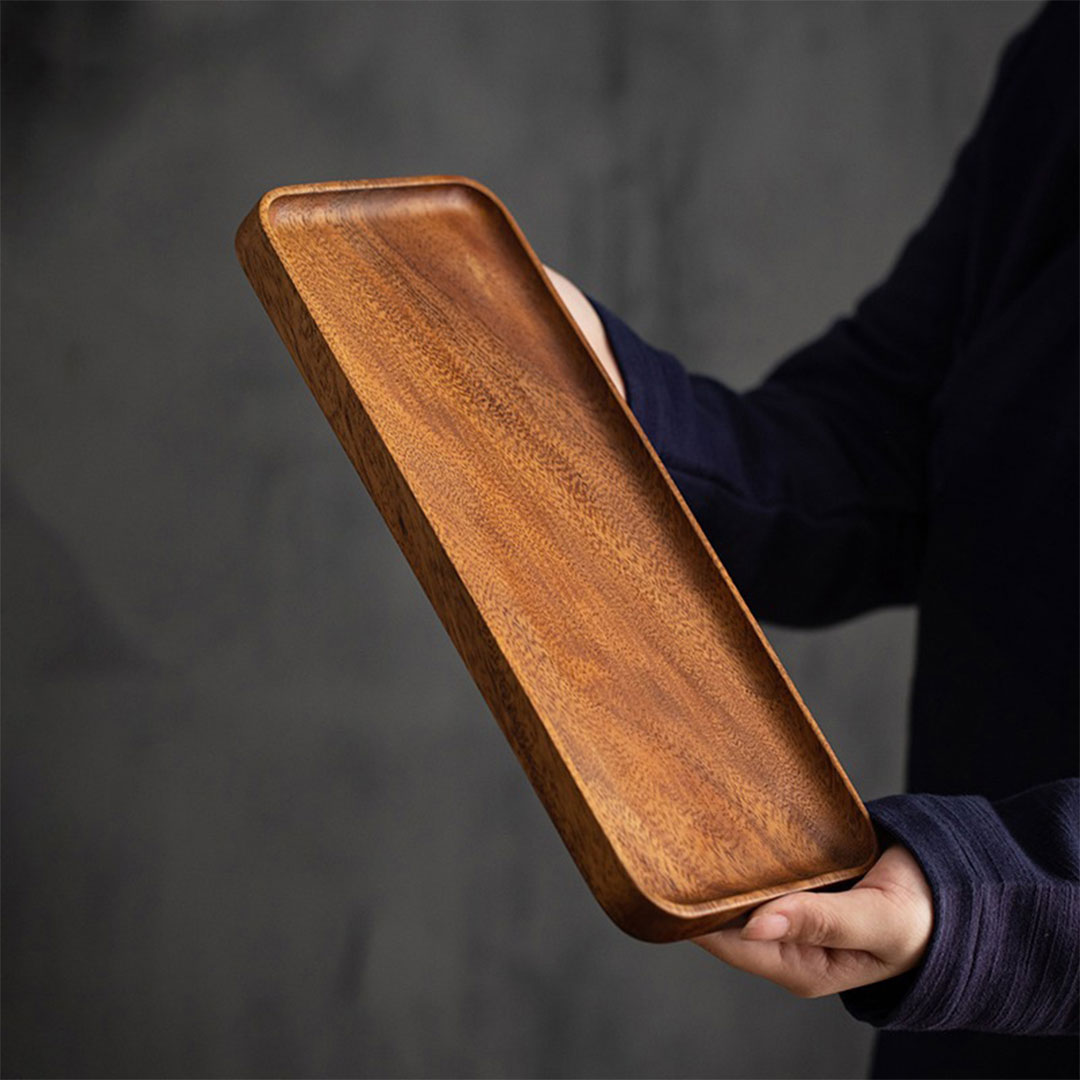 Coffee wood serving tray 30x12x2cm G-1328