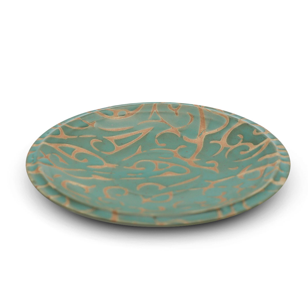 Ceramic handmade serving plate G-1355