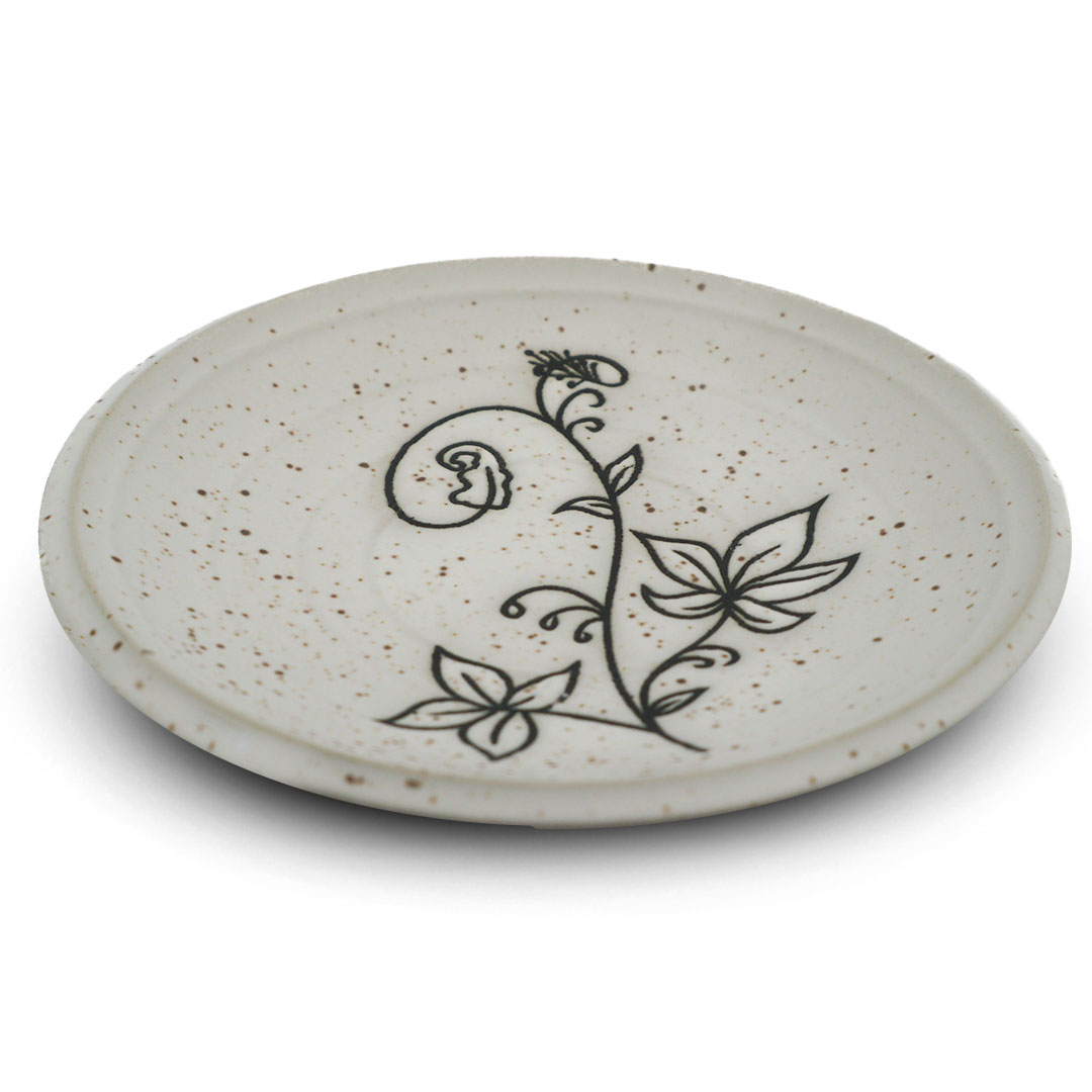 Ceramic handmade serving plate G-1357