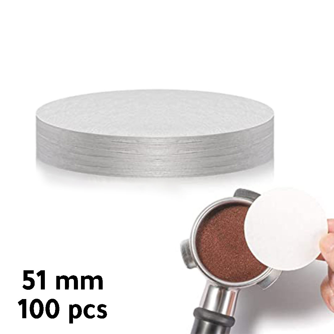 فلتر ورقي دائري للاسبريسو مقاس 51mm مناسب لديلونجي و شبيهاتها 100 حبة