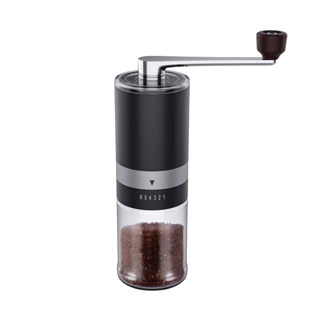 Coffee manual grinder SS Glass G-1208 black