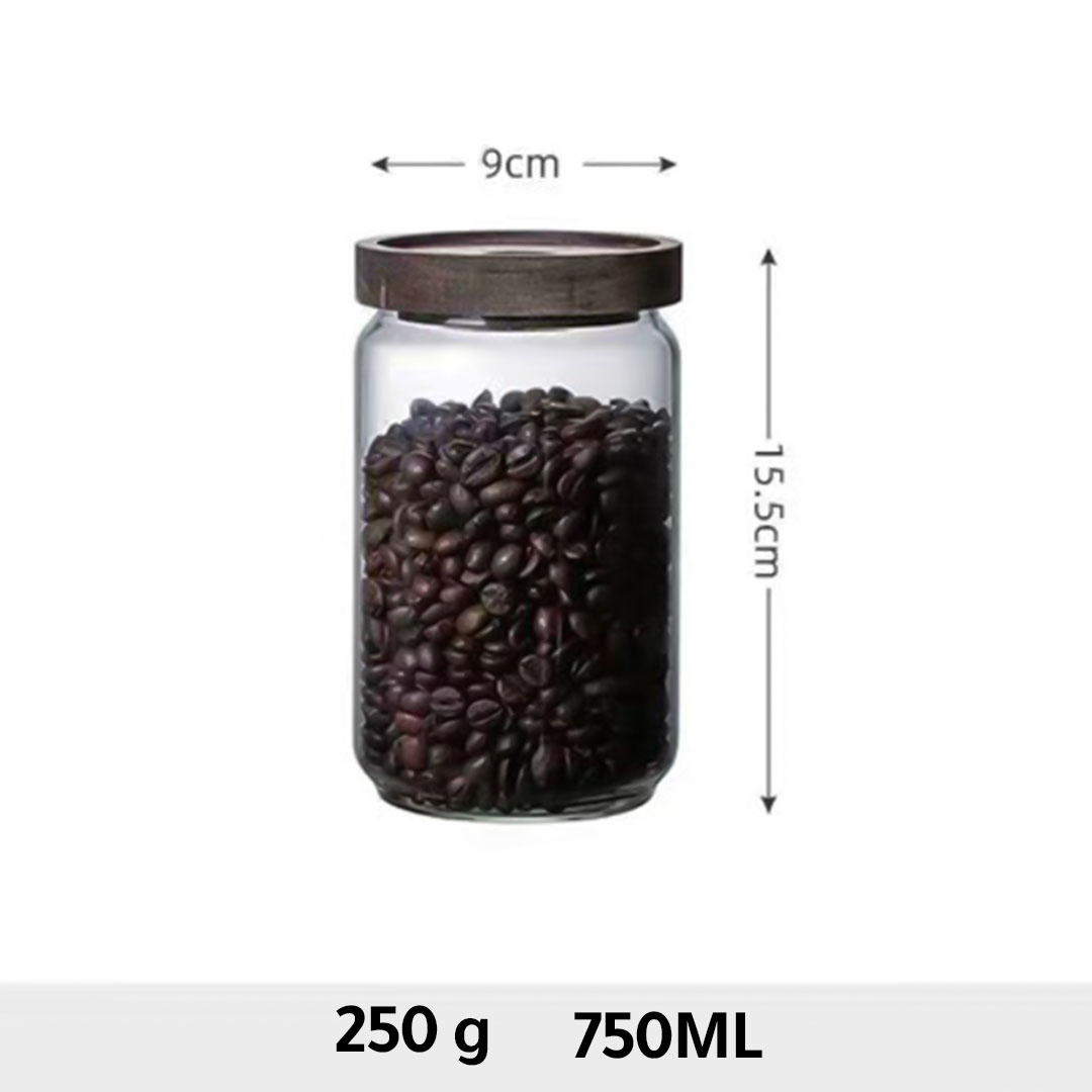 Coffee beans glass container 250G