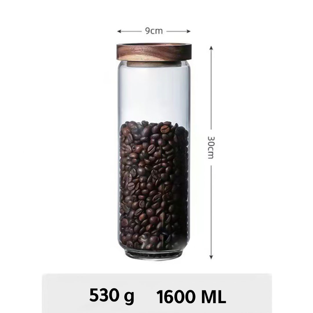 Coffee beans glass container 500G