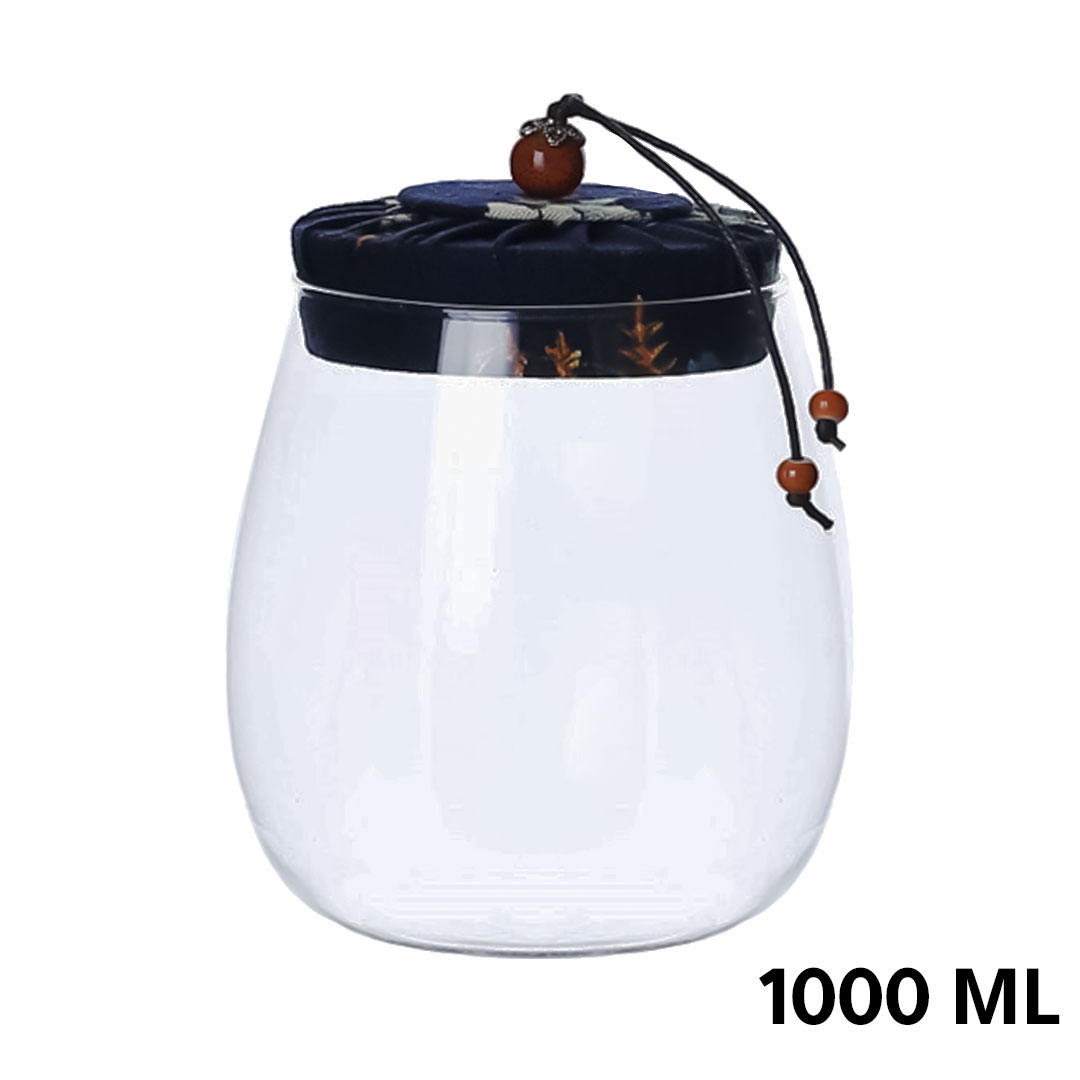 Coffee and tea glass container 1000ml G-1424 