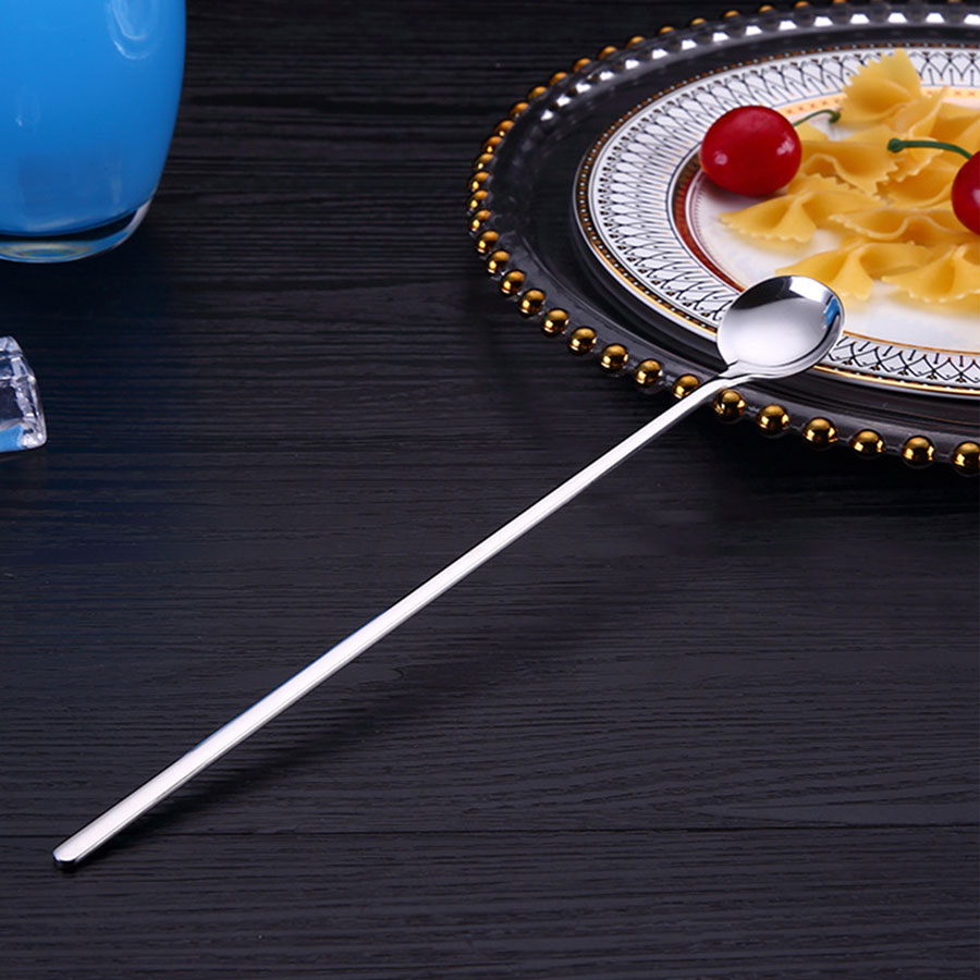 Coffee long stainless steel spoon H-009