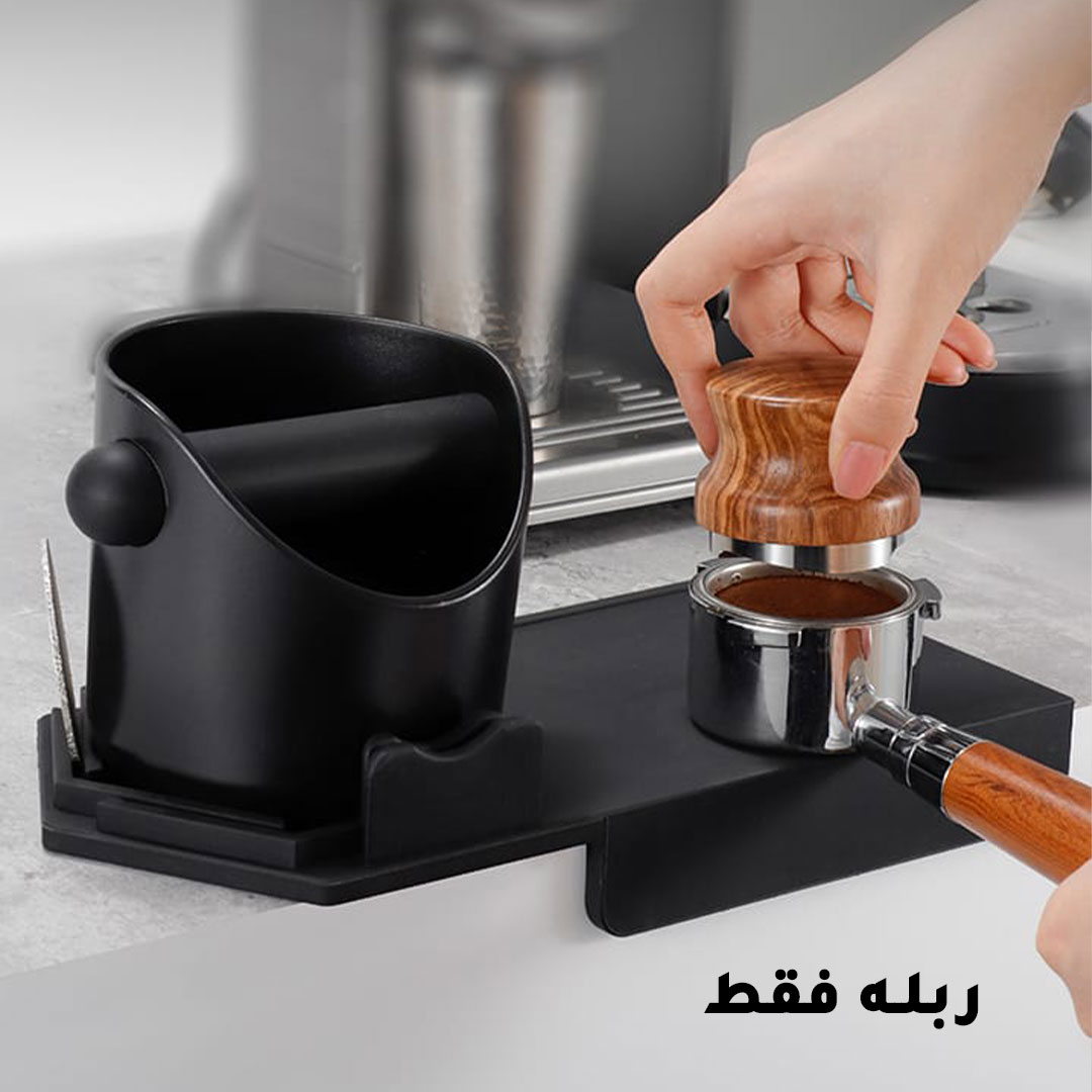 Coffee rubber tamping matt with holders H-044