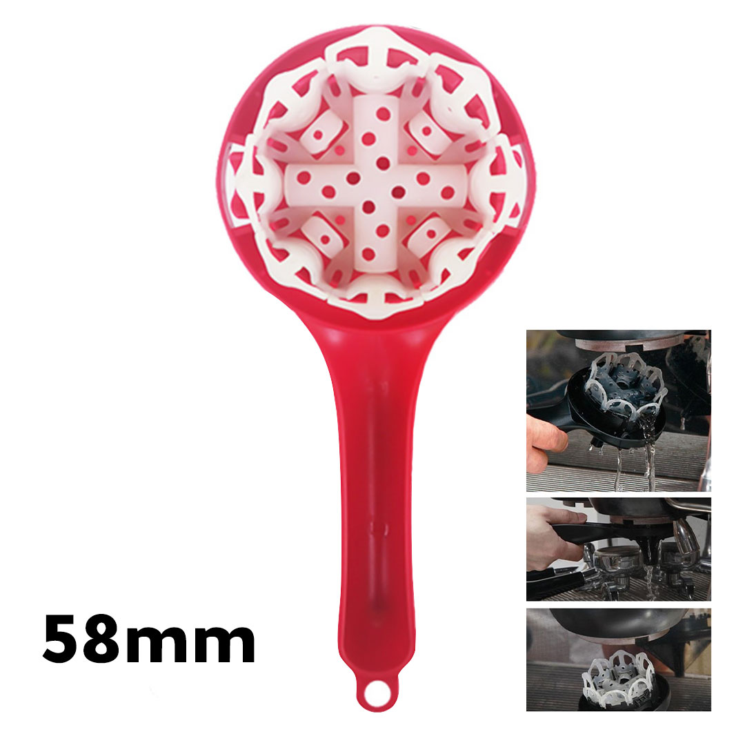 Coffee grouphead cleaning tool red 58mm