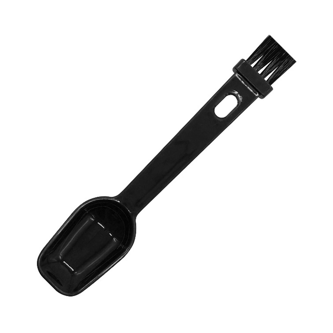 Coffee Cleaning brush and spoon black H-596
