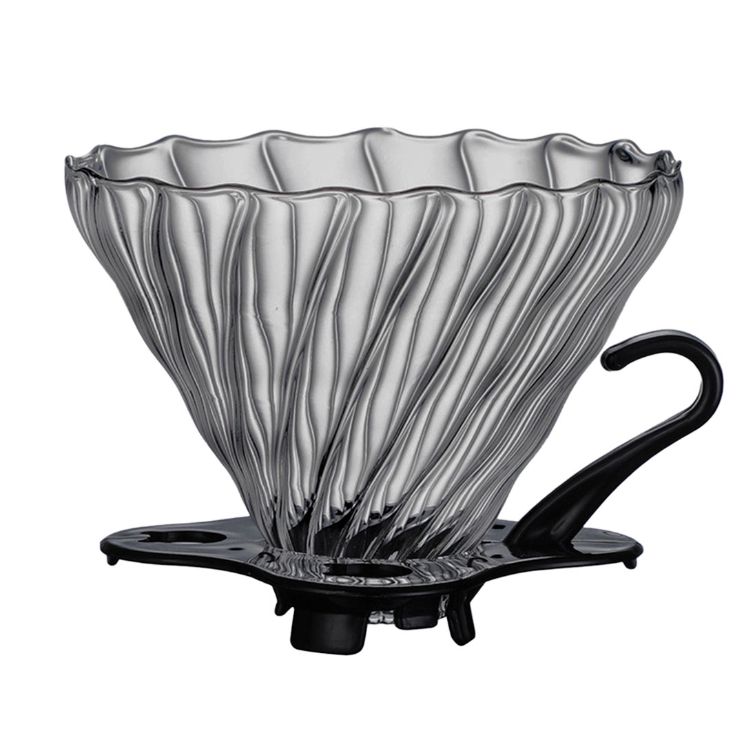 Coffee glass dripper 02 smocky black