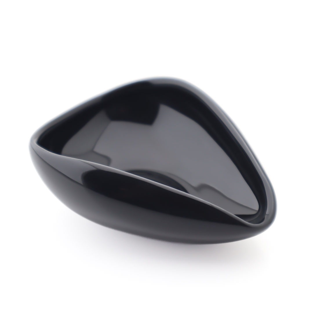 Coffee and tea  ceramic doser plate black n-251