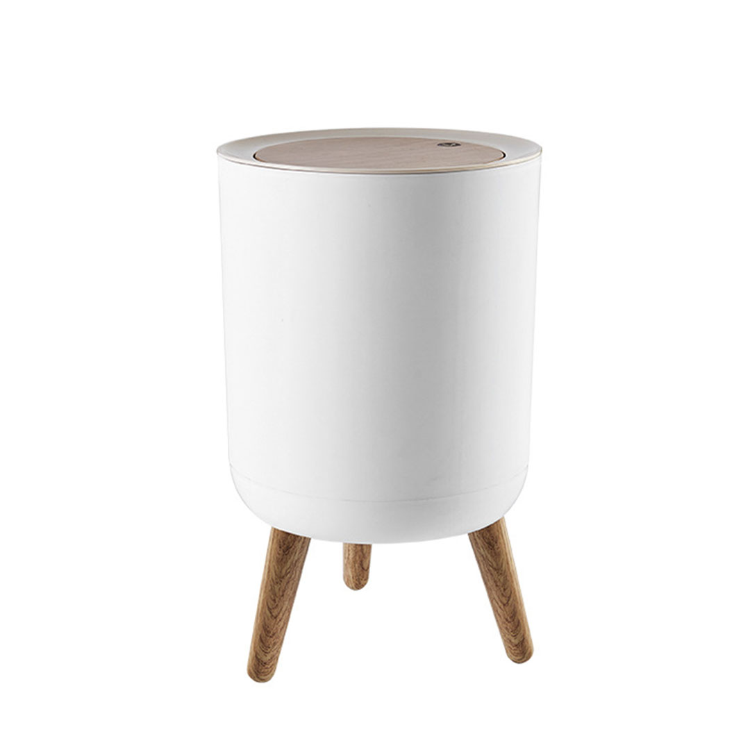 Trash can 7L wooden legs H-1547